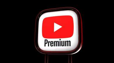 YouTube Premium na czarnym tle