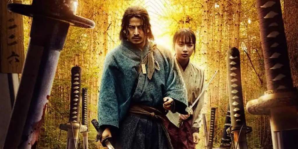 plakat z serialu Bitwa samurajów od Netflixa