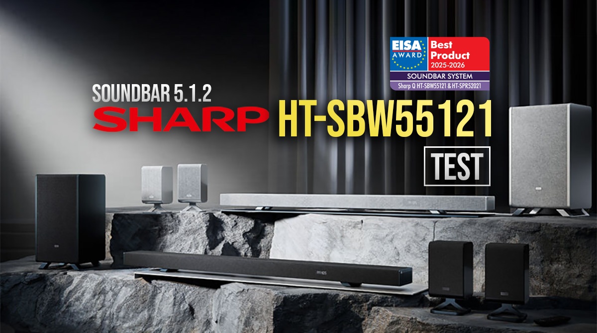 Test Sharp HT-SBW55121 (2025): niedrogi Atmos 5.1.2, mocny bas i prosta obsługa [RECENZJA, ODSŁUCH, OPINIA]