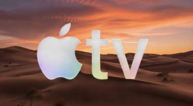apple tv logo na pustyni