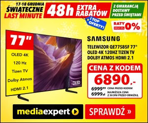 media expert days święta 2025 promocja samsung oled s85f 77 cali