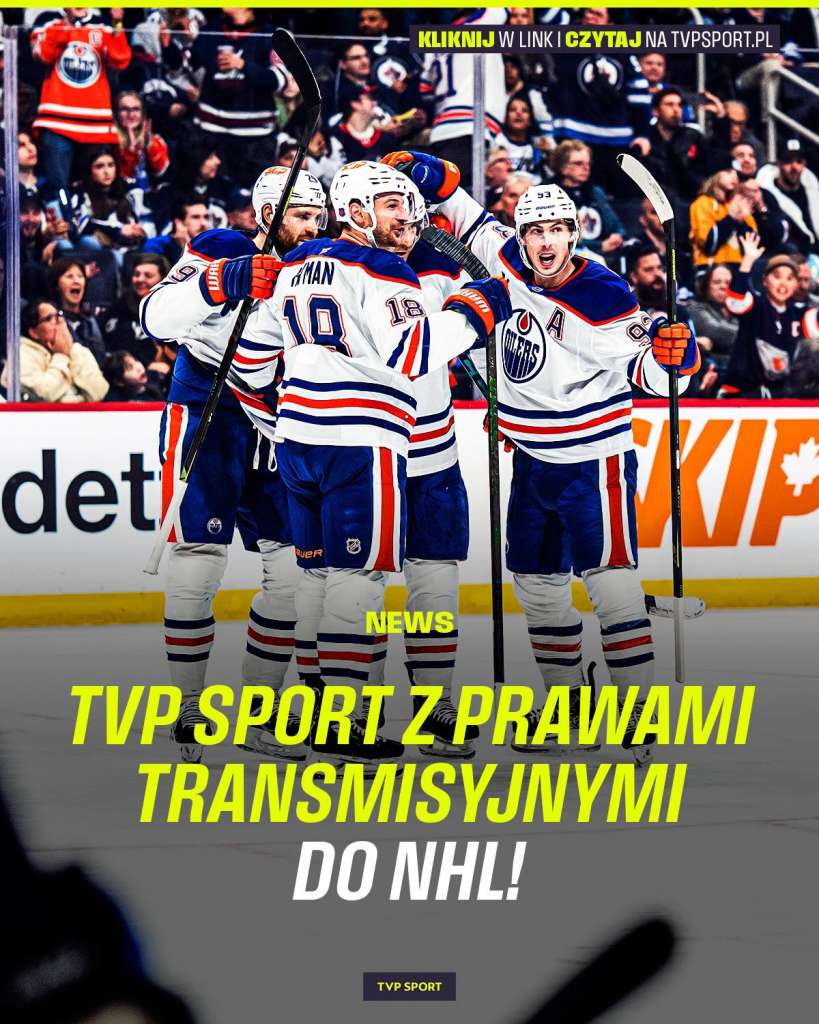 NHL w TVP Sport - grafika informacyjna