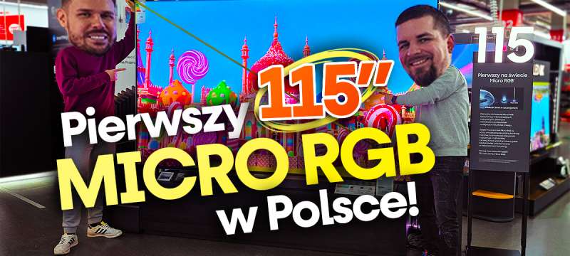 SAMSUNG TV MICRO RGB 115 CALI W POLSCE OKŁADKA YT