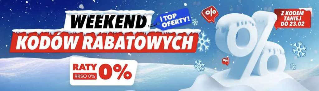 weekend kodów rabatowych media expert baner