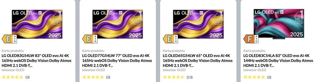 Oferta telewizorów LG w ofercie sieci RTV Euro AGD