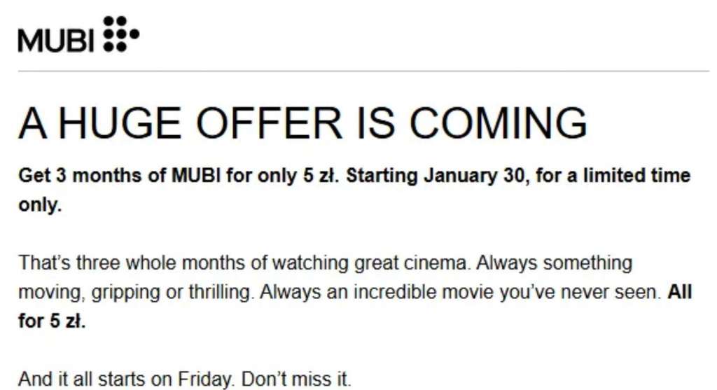 mubi promocja