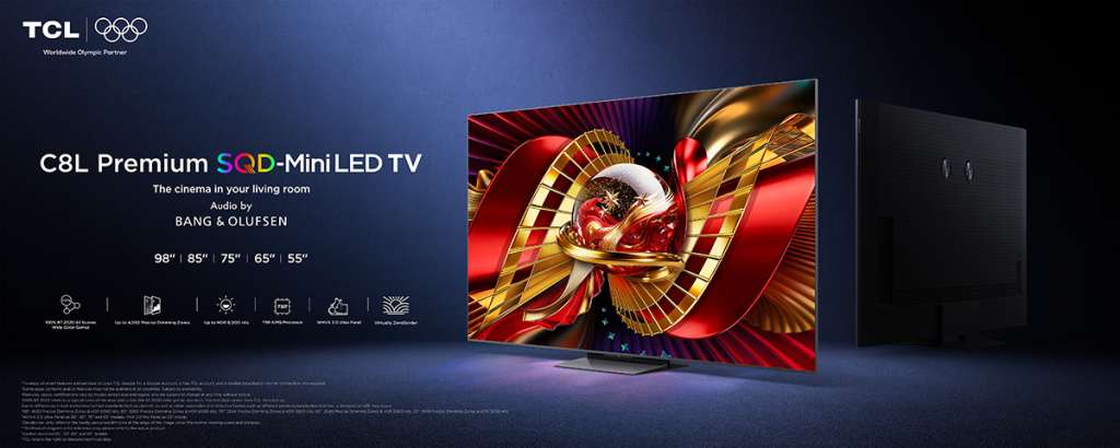 Baner promujący telewizor TCL C8L