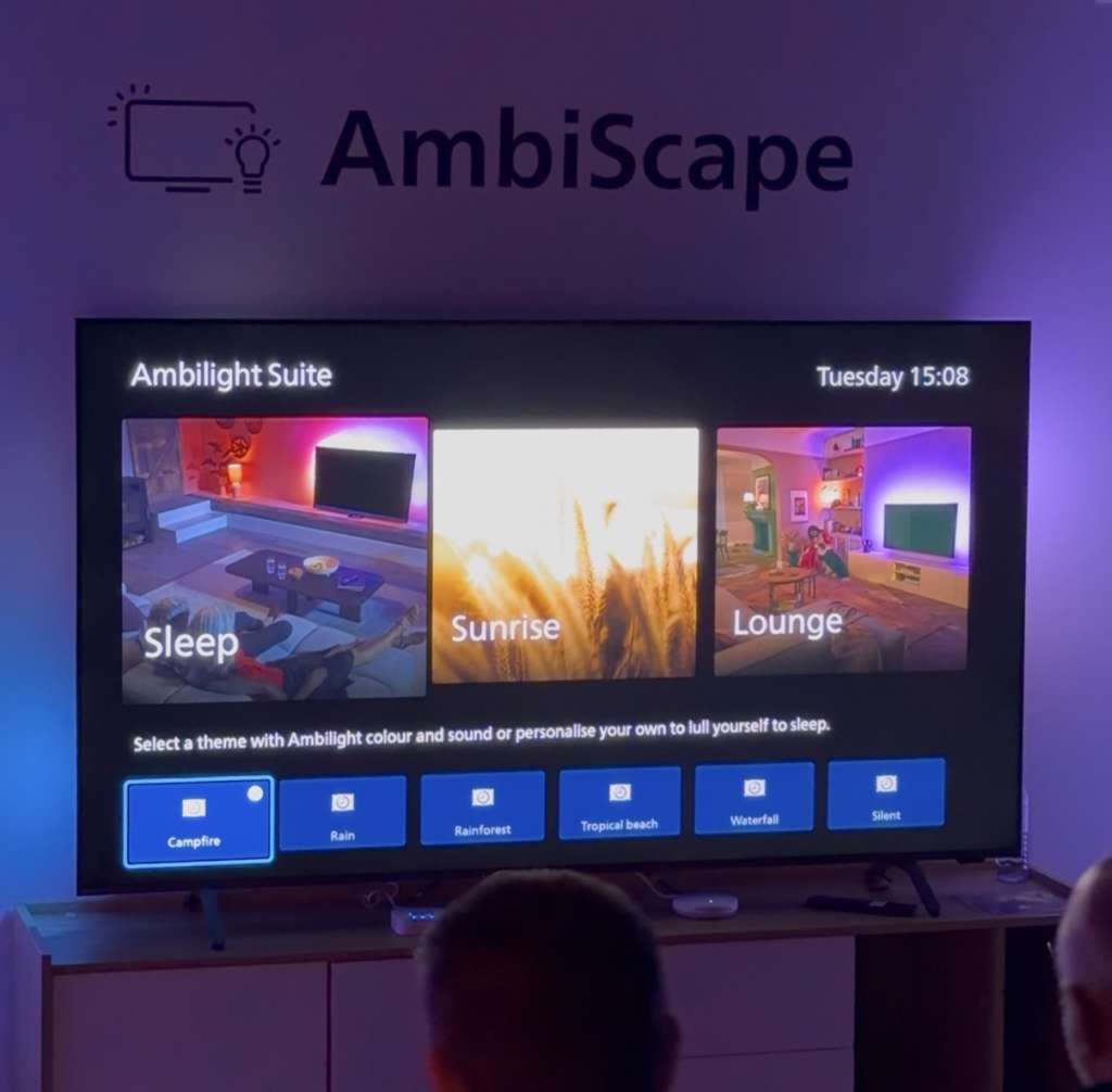 Ustawienia funkcji Ambiscape na telewizorze Philips Ambilight TV