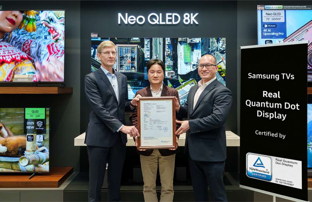 Certyfikat dla telewizorów Samsung Neo QLED 8K