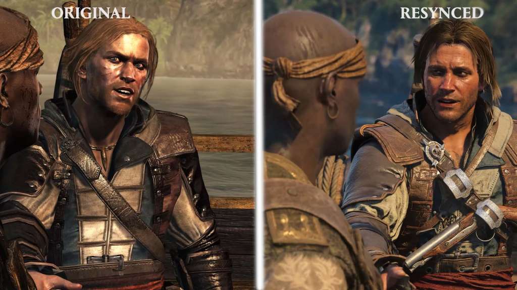 kadr z gry "Assassin's Creed Black Flag Resynced"