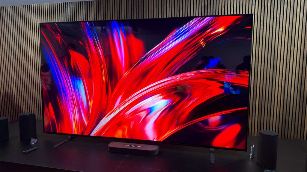 Telewizor Sony BRAVIA 9 II na wystawie podczas konferencji producenta