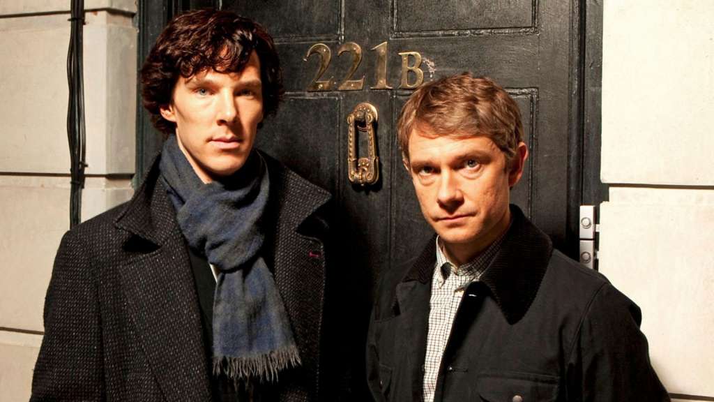 kadr z serialu "Sherlock"