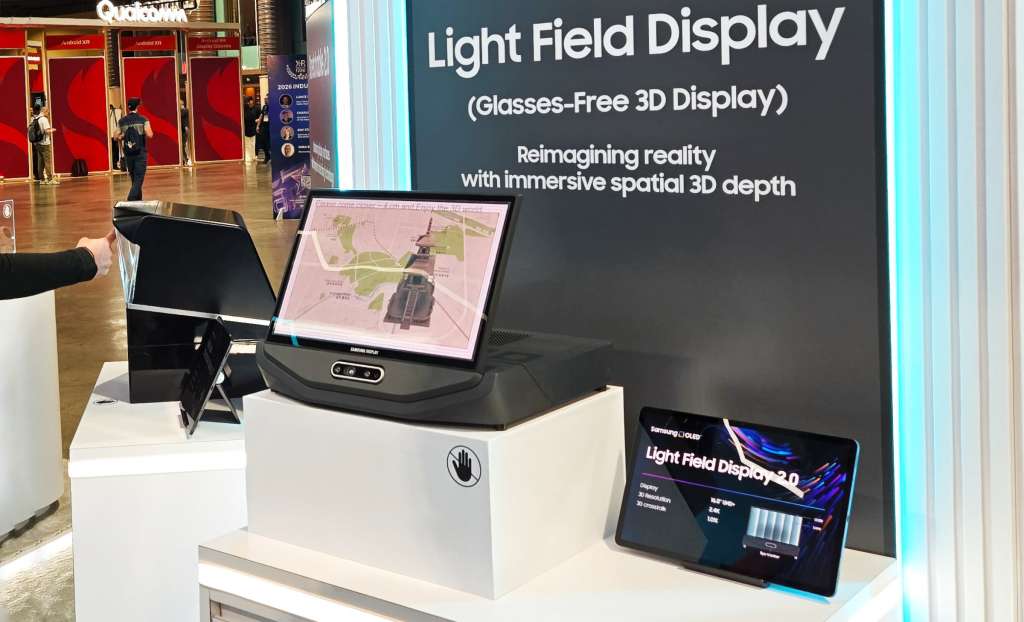 Prezentacja ekranu 3D OLED firmy Samsung Display podczas targów