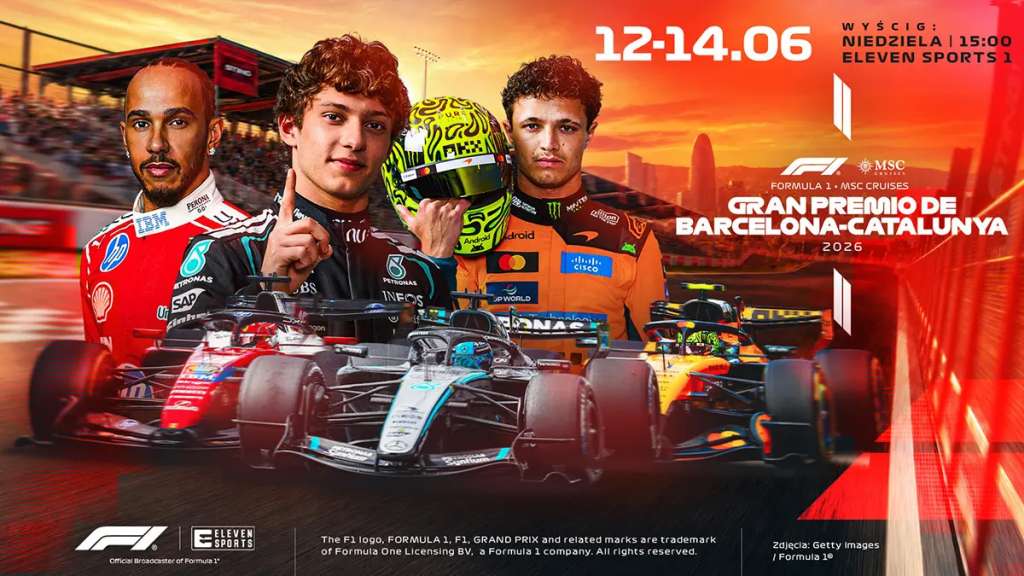 Baner promujący weekend Formuły 1 w Barcelonie-Katalonii 2026