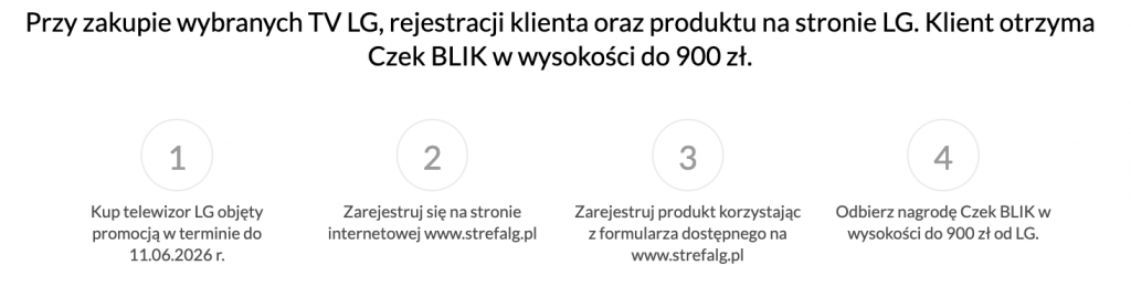 Akcja LG w RTV Euro AGD: zwrot Blik za zakup telewizora - jak skorzystać