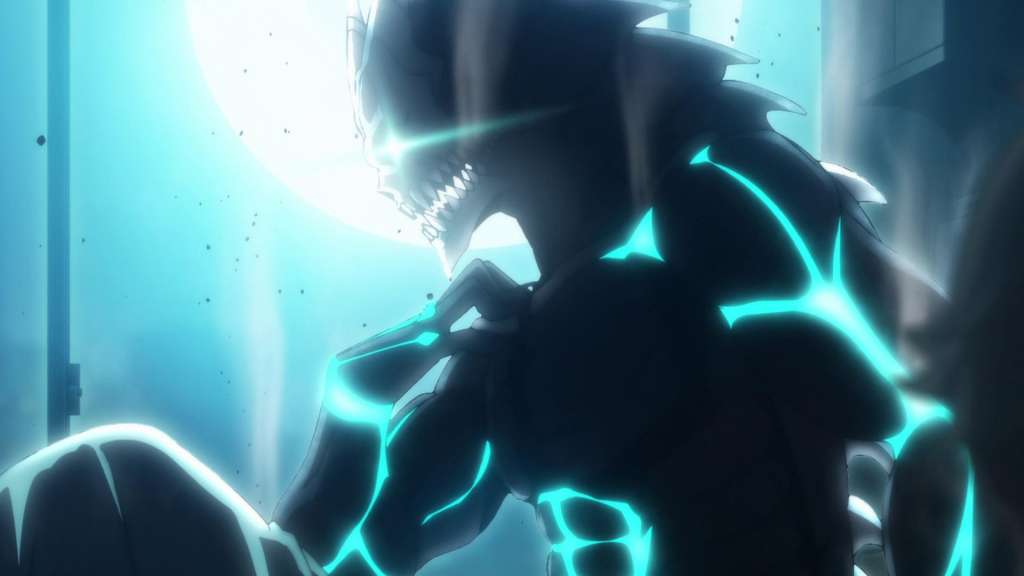 kadr z anime "Kaiju No. 8"