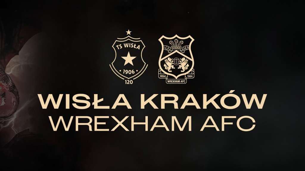 Wisła Kraków Wrexham herby