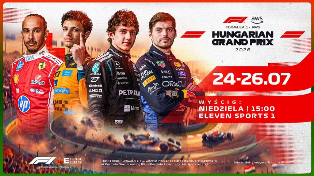 F1 GP Węgier 2026 - transmisja na żywo w Eleven Sports 1