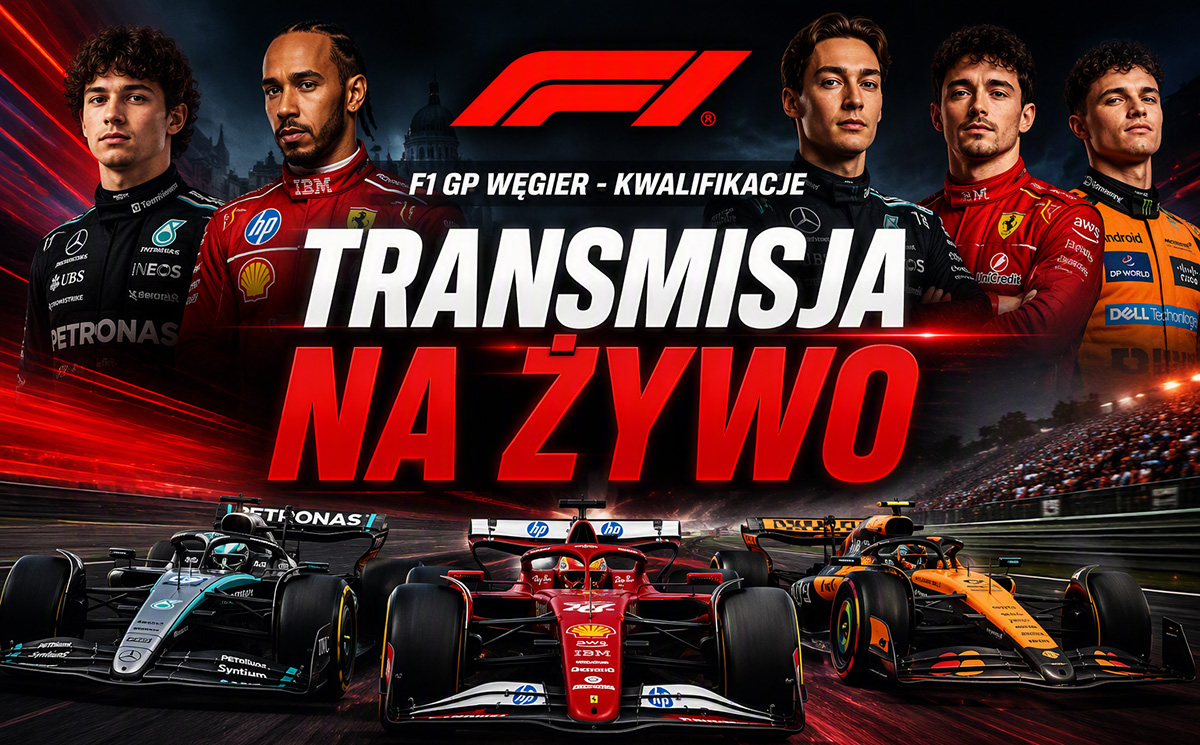 Kwalifikacje F1 do GP Węgier: gdzie i o której oglądać dzisiaj? Transmisja na żywo [25.07.2026]