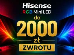 hisense rgb mini led telewizory promocja cashback 2000 zł media expert okładka