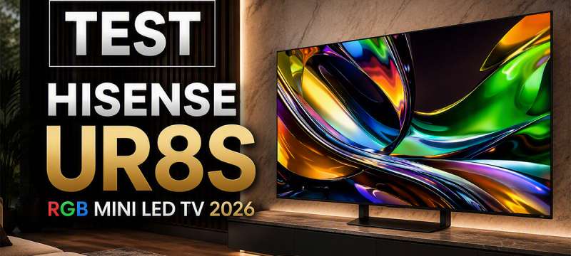Hisense UR8S telewizor RGB Mini LED 2026 test okładka