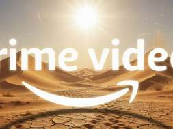 prime video logo na pustyni