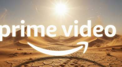 prime video logo na pustyni