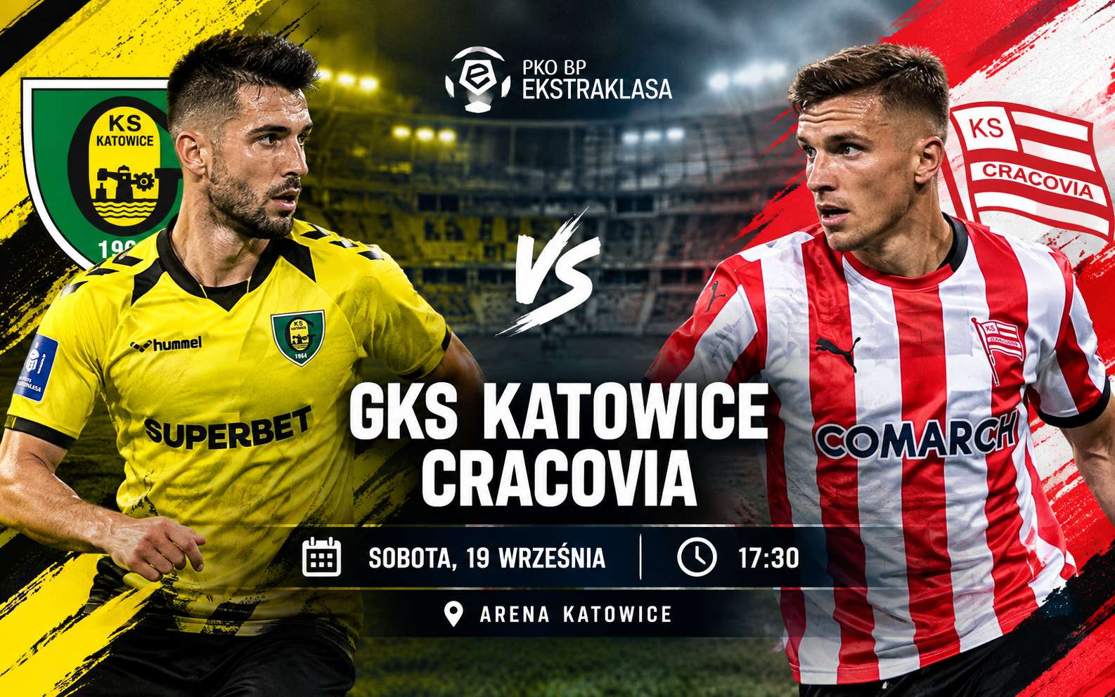 GKS Katowice – Cracovia Kraków. Gdzie oglądać? O której transmisja? [19.09.2026]