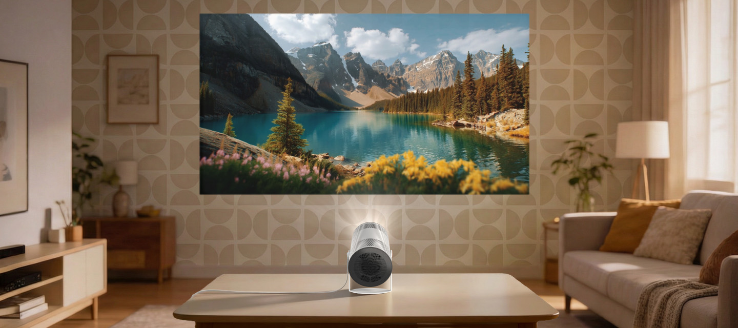 Samsung The Freestyle+ już w Polsce. 100 cali, jaśniejszy obraz i AI, które ustawia projektor za Ciebie