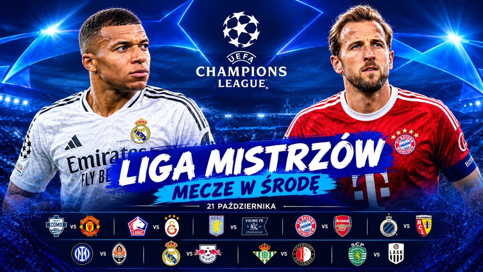 Liga Mistrzów za darmo? DZISIAJ w TV i online. Plan transmisji na 21 października