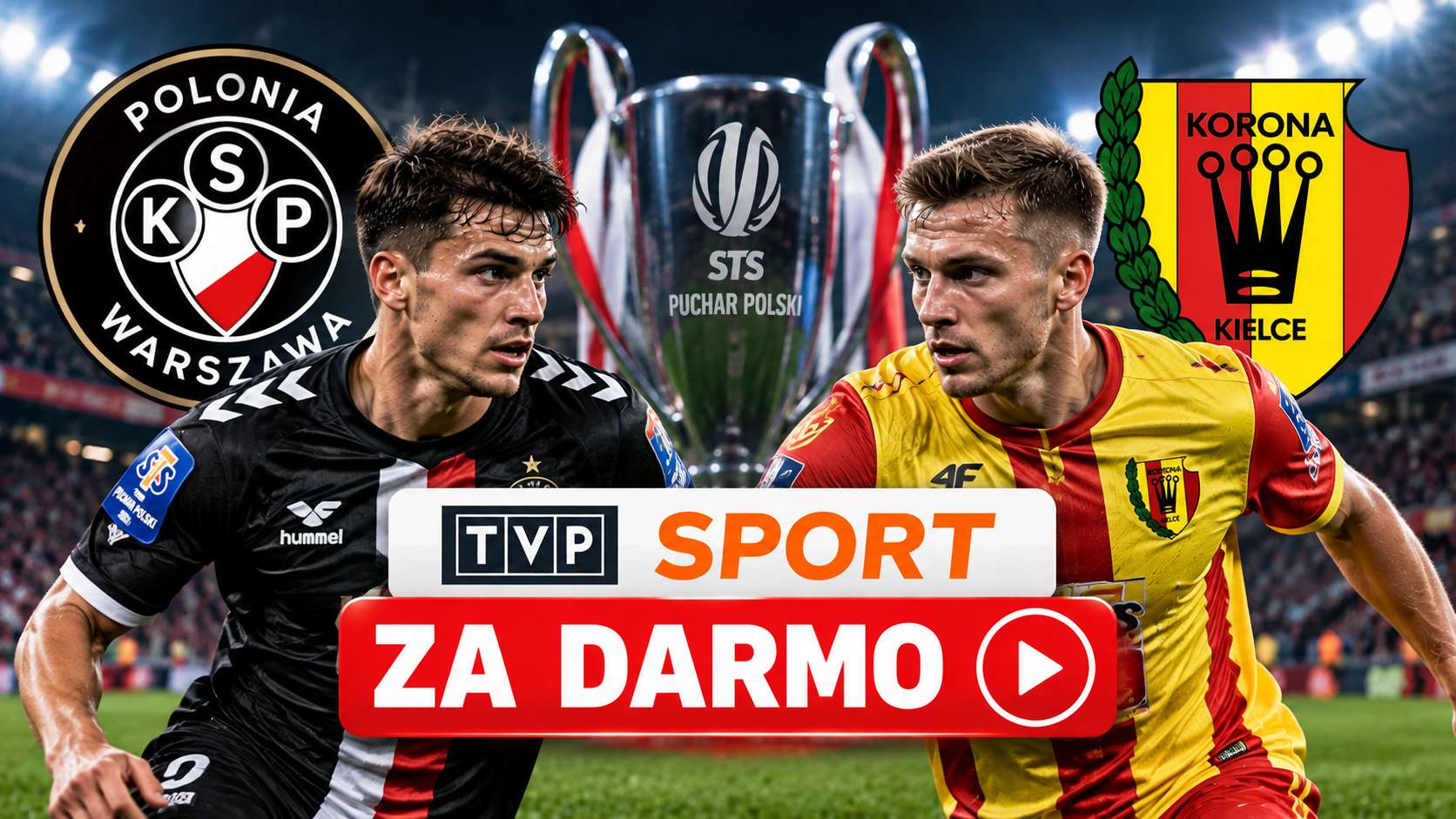 Polonia Warszawa – Korona Kielce ZA DARMO! Gdzie oglądać dzisiaj mecz w TV i online?