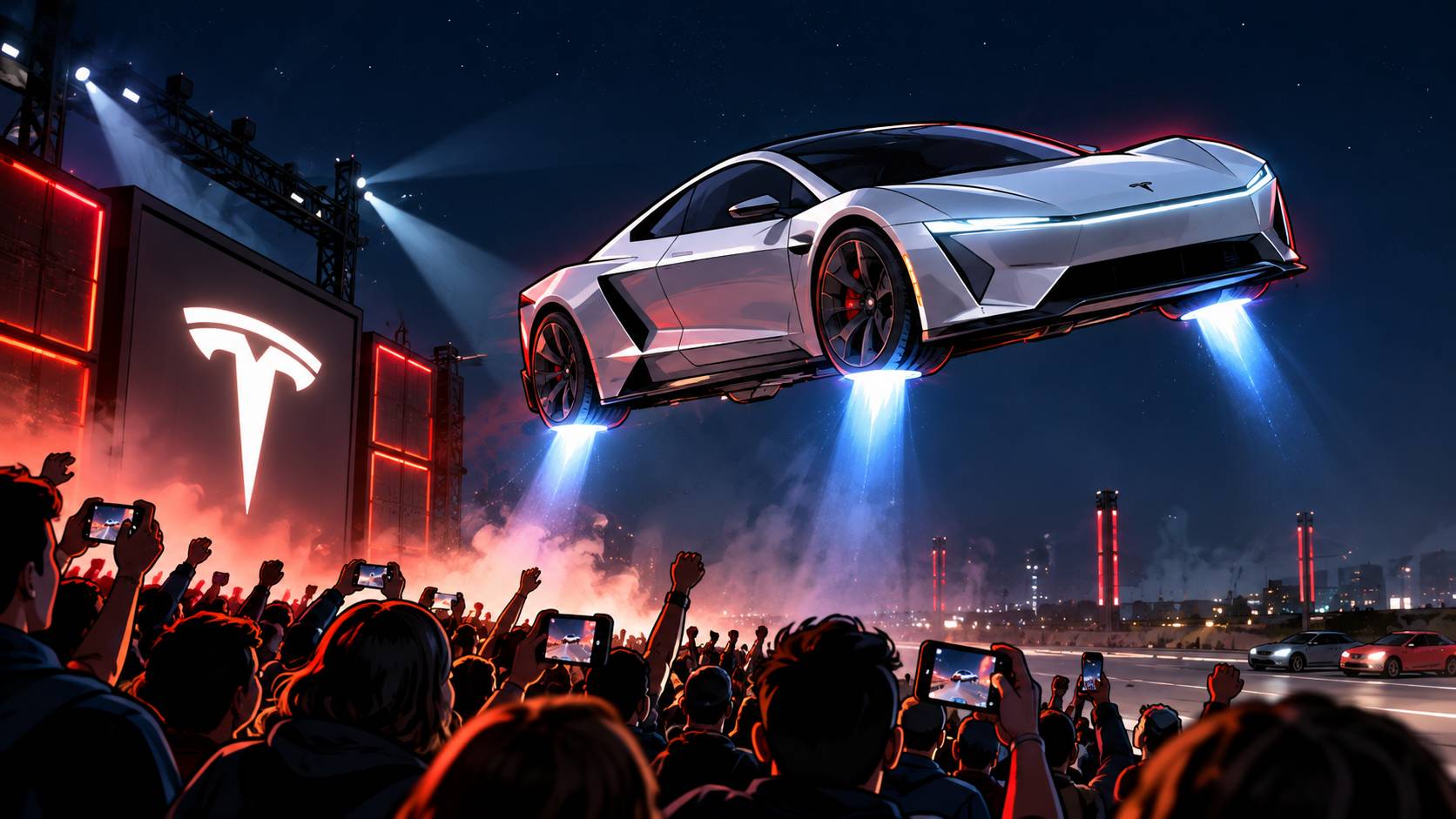 Tesla pokazała samochód, który unosi się w powietrzu. Science fiction? Będziesz mógł go kupić